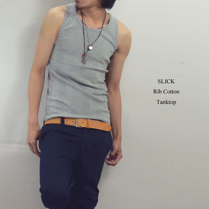 楽天市場 スリック Slick リブコットン タンクトップ アースマーケット
