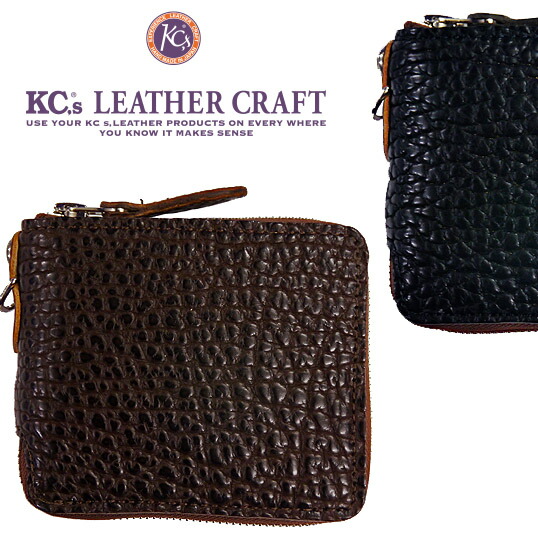 エイちゃん様✨付属品⭕️新品級✨ KC’s アメリカンバイソンラウンドジップゴール ミニウォレット ラウンドジップ アメリカンバイソン