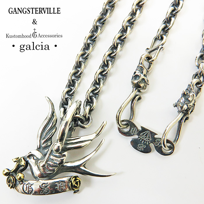 【楽天市場】GANGSTERVILLE ギャングスタービル GALCIA ガルシア SWALLOW NECKLESS ツバメ ネックレス