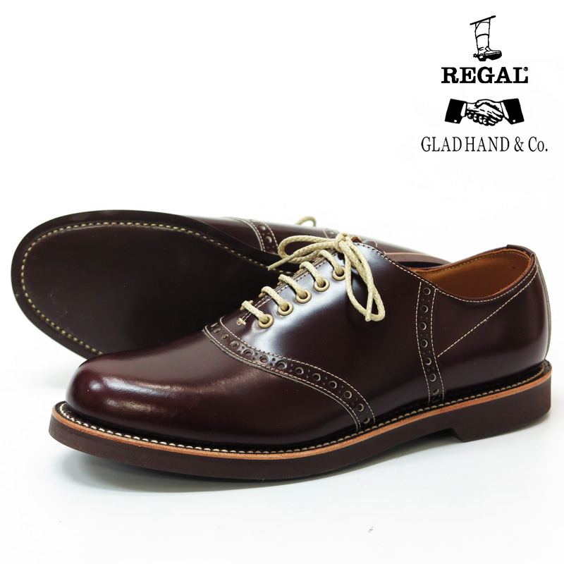REGAL GLAD HAND リーガル グラッドハンド メンズ レザー サドルシューズ ブラウン 紳士靴 | アースマーケット