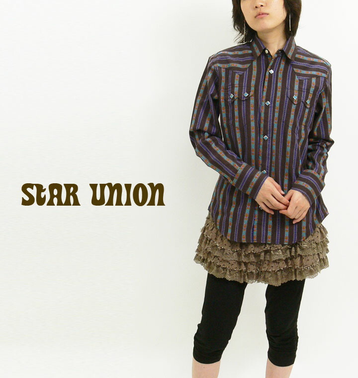 STAR UNION スターユニオン キャッチウエスタンシャツ レディース 楽天市場】STAR UNION スターユニオン キャッチウエスタンシャツ