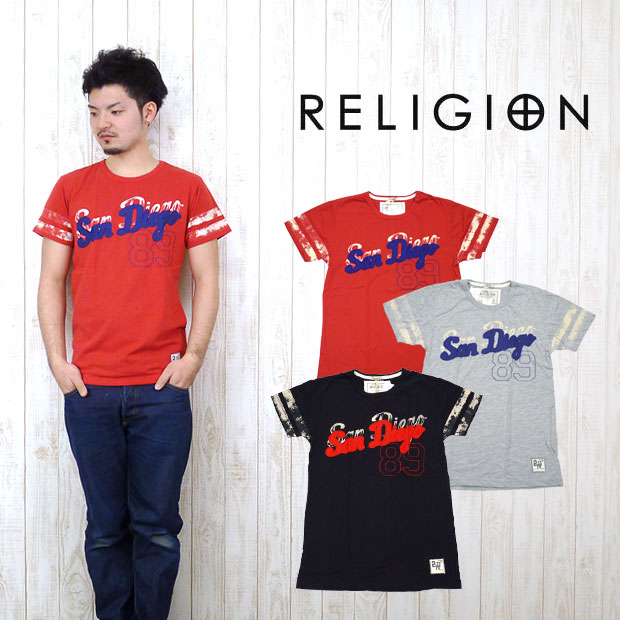 Religion レリジョン Tシャツ レッドグラデーション Religion レリジョン Tシャツ レッドグラデーション L