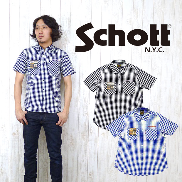 楽天市場】ショット Schott フランネルエンブレムプラッド