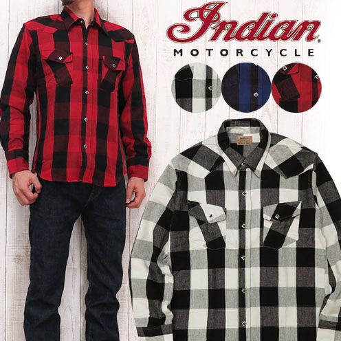 インディアンモーターサイクル Indian Motorcycle 長袖 ウエスタン シャツ チェック オールド IM26870 楽天市場】インディアンモーターサイクル Indian Motorcycle 長袖
