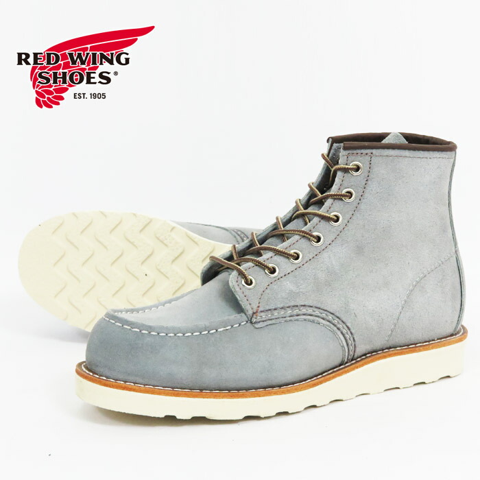 レッドウィングホワイトレザー ワークブーツ レースアップ CLASSIC WORK（RED WING SHOES） REDWING ( レッドウィング