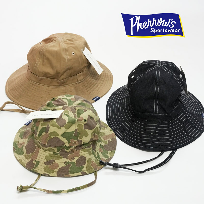 美品 完売 psicom ジャングル ハット ヘリンボーン M 楽天市場】フェローズ PHERROW'S ジャングルハット PJH1 メンズ