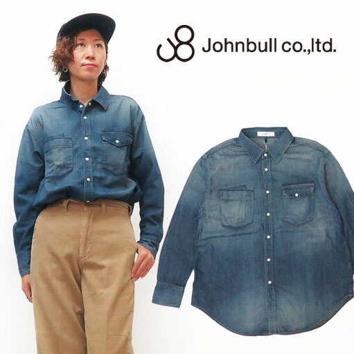 楽天市場】ジョンブル JOHNBULL レディース シャツ 長袖 シワ加工
