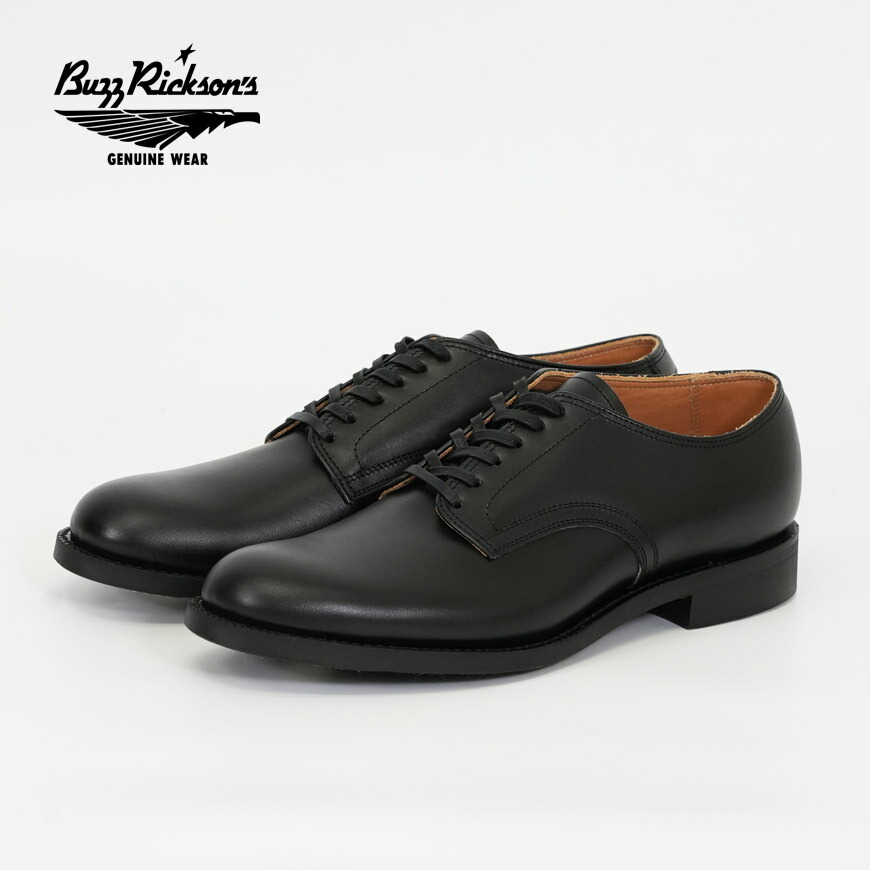 バズリクソンズ/ウィリアムギブソン ブラックサービスシューズ BR02146 BUZZ RICKSON'S RICKSON'S（バズリクソンズ） ウィリアム・ギブソン