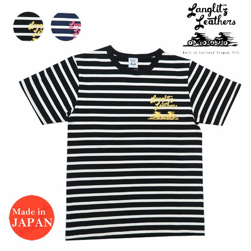 ラングリッツレザーズ Langlitz Leathers 半袖 間借り人 ティーシャツ ロゴタイプ刷り上げる Type-A LLC-001 トップス-Tシャツ・カットソー