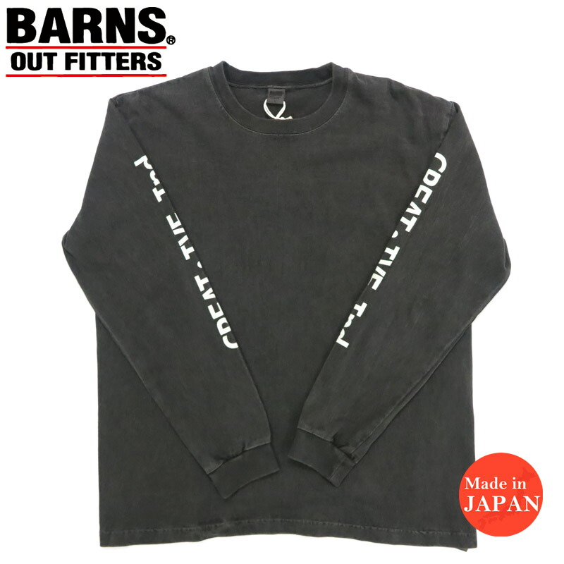楽天市場】バーンズ BARNS 長袖 タフネック プリント Tシャツ