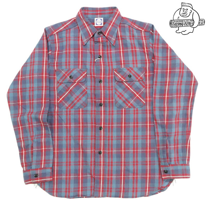 ウエアハウス ジョングラッコー 長袖 フラワー ストライプ シャツ