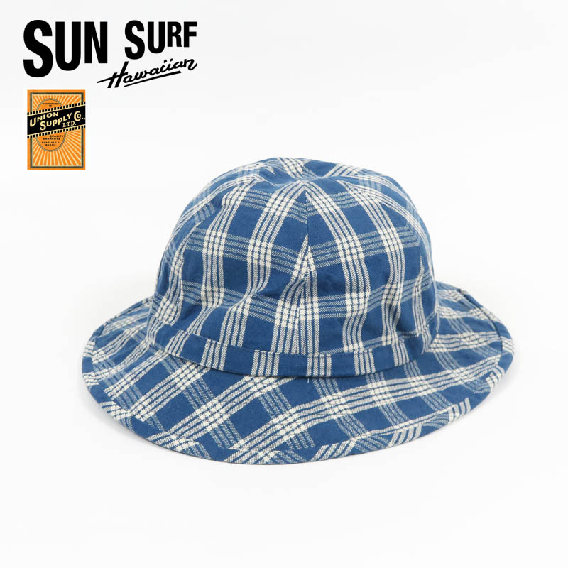 サンサーフ SUN SURF OAHU GARMENT 10薬局衡オンス. パラカチェック かぶり笠 PALAKA CHECK HAT US02883 【2026年春夏新作】