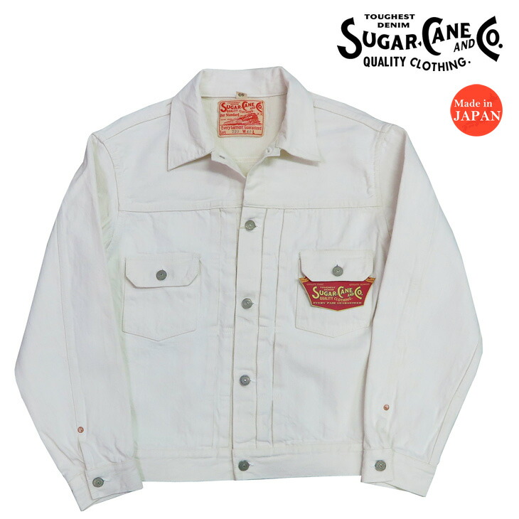 SUGAR CANE シュガーケーン 13oz ホワイト デニム ジャケット ワンウォッシュ 1953モデル 2nd(セカンド) ジージャン Gジャン 13oz WHITE DENIM JACKET 1953 MODEL SC15720 20,020円