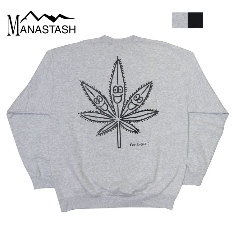 MANASTASH マナスタッシュ Ken Kagami ケン・カガミ クルーネック スウェット KEN'S SWEAT HEMP KUN MANA792-3232015