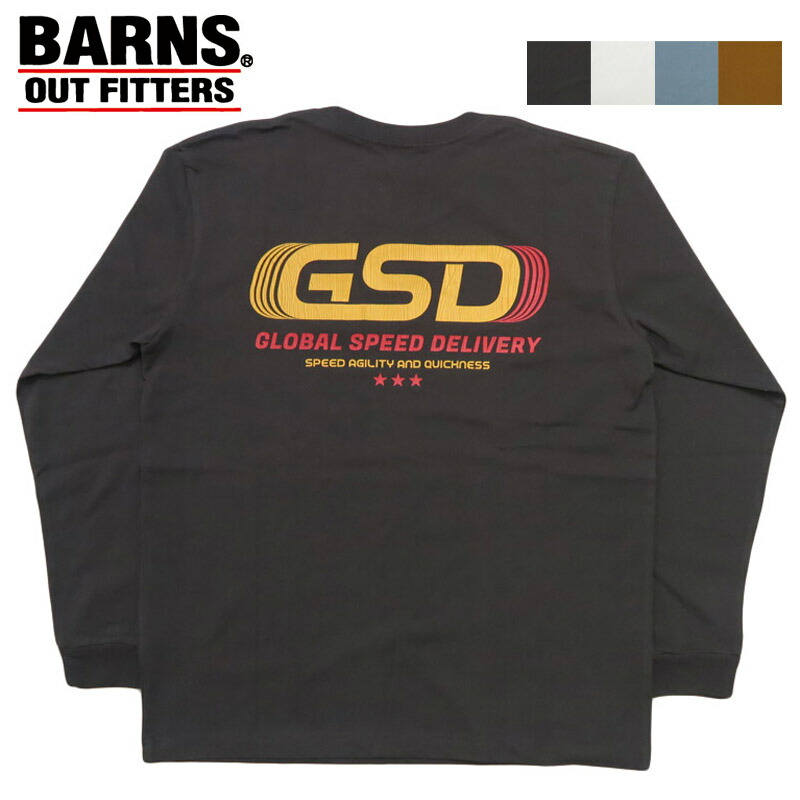 楽天市場】バーンズ BARNS 長袖 Tシャツ クルーネック ヴィンテージ