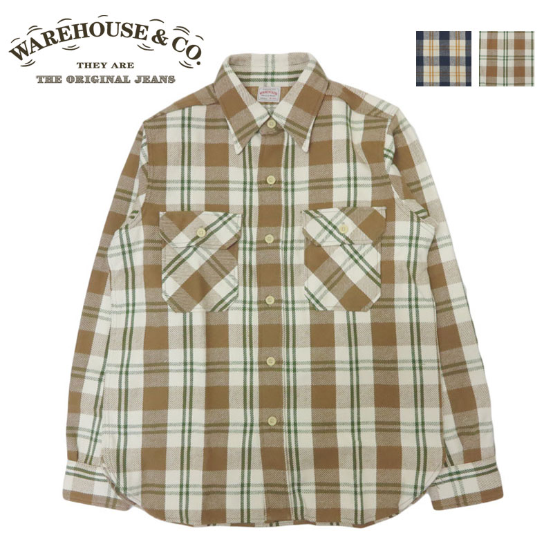 WAREHOUSE チェックシャツ　Mサイズ mo-3104c-7.jpg
