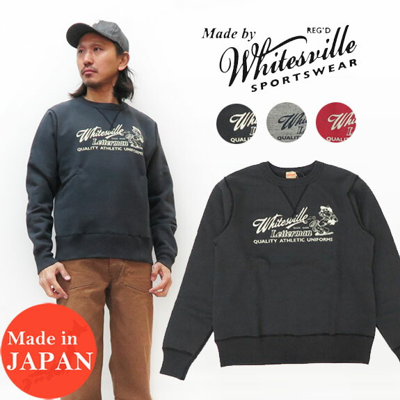 楽天市場】WHITES VILLE ホワイツビル 雪柄 クルーネック ジップ