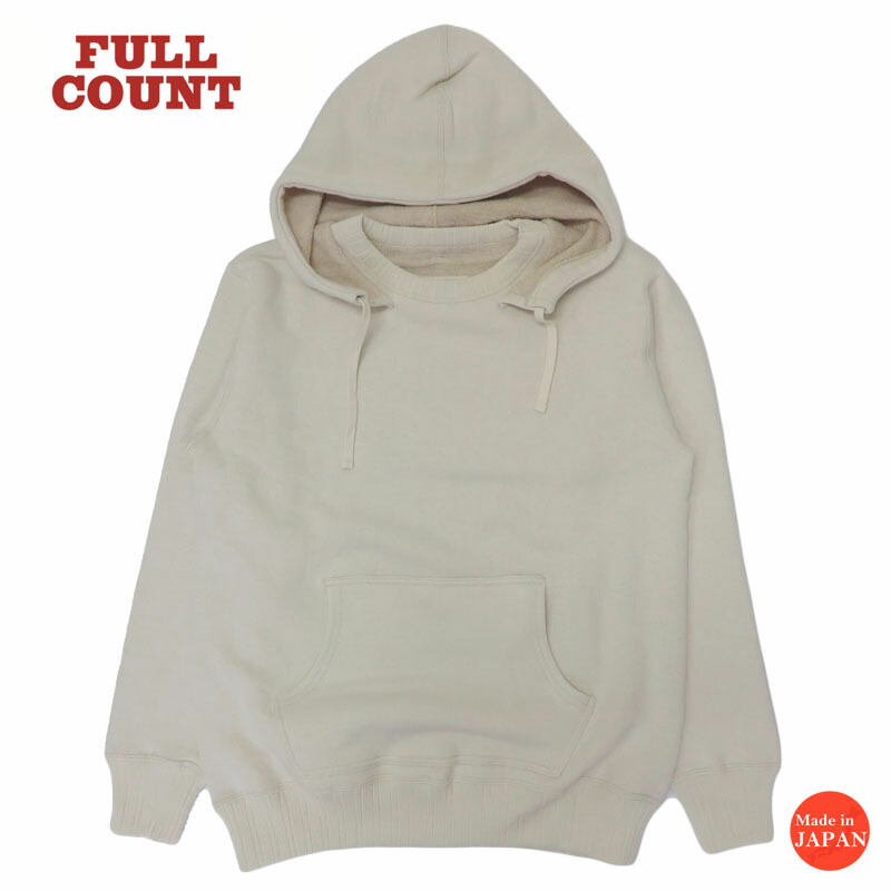 フルカウント FULLCOUNT ジンバブエコットン 後付けパーカ After Hood Sweat Shirt Mother Cotton 長袖 スウェット FC3745-23