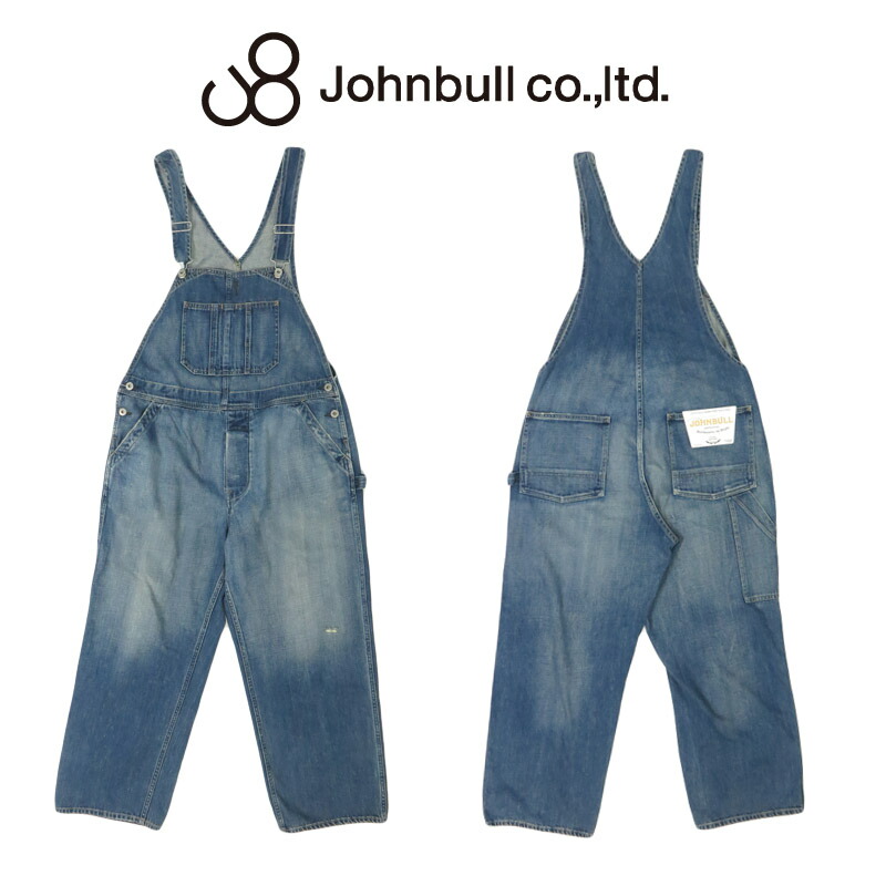 ジョンブル　デニム ジッパー付きオーバーオール 楽天市場】Johnbull ジョンブル ライトオンスデニム ショート