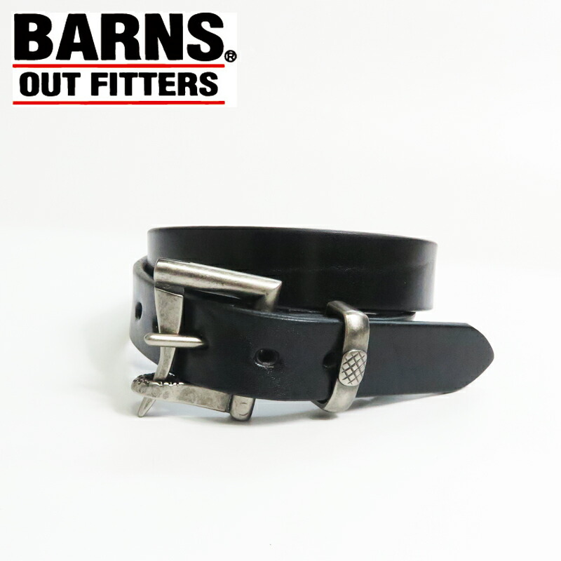 ジョージバーンズ BARNS 栃木なめし革製 30粍定火消し バックル 胴締め 片手 着脱 TOCHIGI LEATHER FIREMAN BUCKLE BELT LE-4053