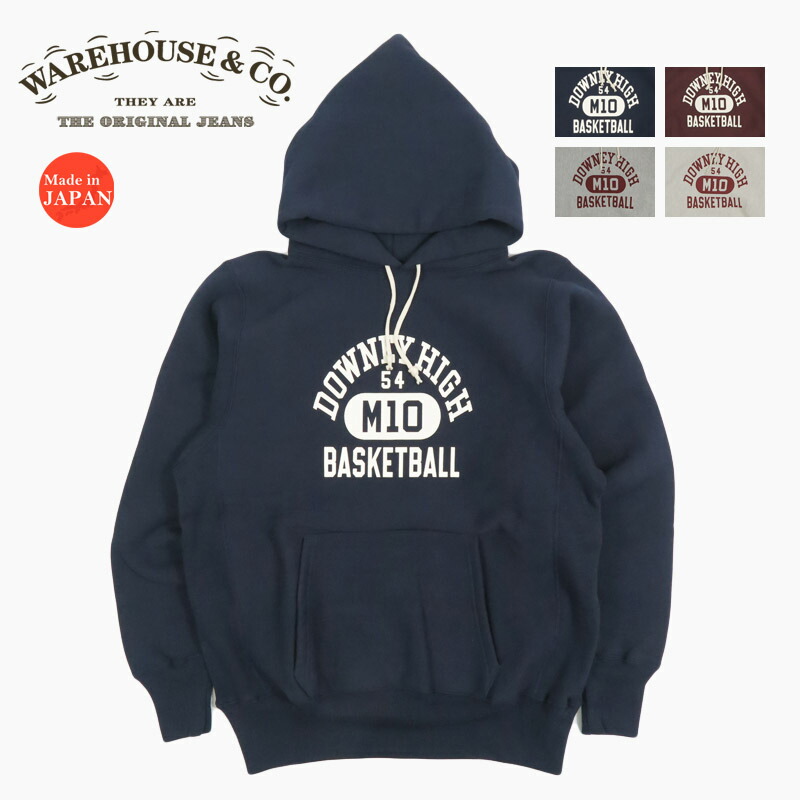 御召しもの住みか WAREHOUSE ティーシャツ 流汗 ボンネット パーカー リバーススタイル 吊り裏起毛 \"DOWNEY HIGH\"" Lot.484"