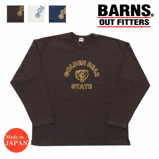 楽天市場】バーンズ BARNS 90's 9分袖 ビッグ Tシャツ プリント BR