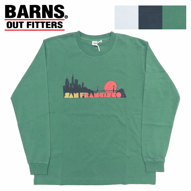 楽天市場】バーンズ BARNS 長袖 TUBE TEE プリント Tシャツ