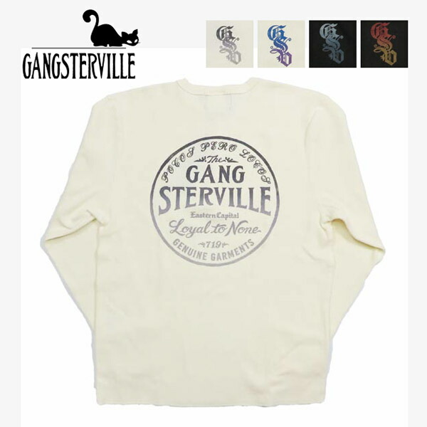 GANGSTERVILLE ギャングスタービル 長袖 プルオーバー CIRCLE SIG  L/S T-SHIRTS GSV5311 GLAD HAND グラッドハンド