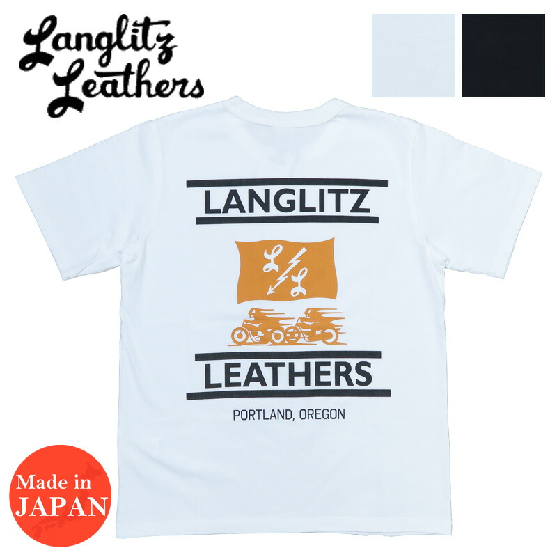 ラングリッツレザーズ Langlitz Leathers 半袖 Tシャツ プリント 日本製 LLC-003 LL297