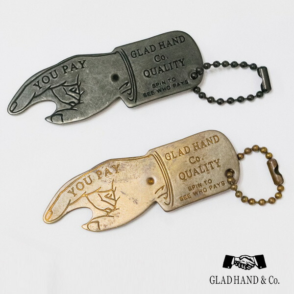 楽天市場】GLAD HAND グラッドハンド チェーン キーリング 35cm 真鍮