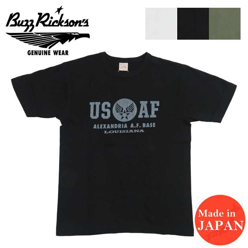 楽天市場】バズリクソンズ BUZZ RICKSON'S 半袖 プリント Tシャツ NAVY
