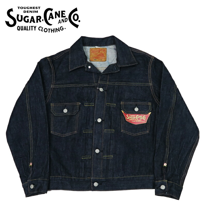 Sugarcane & Co. デニムジャケット 42 SUGAR CANE(シュガーケーン)BLACK DENIM 1953 MODEL「2nd TYPE
