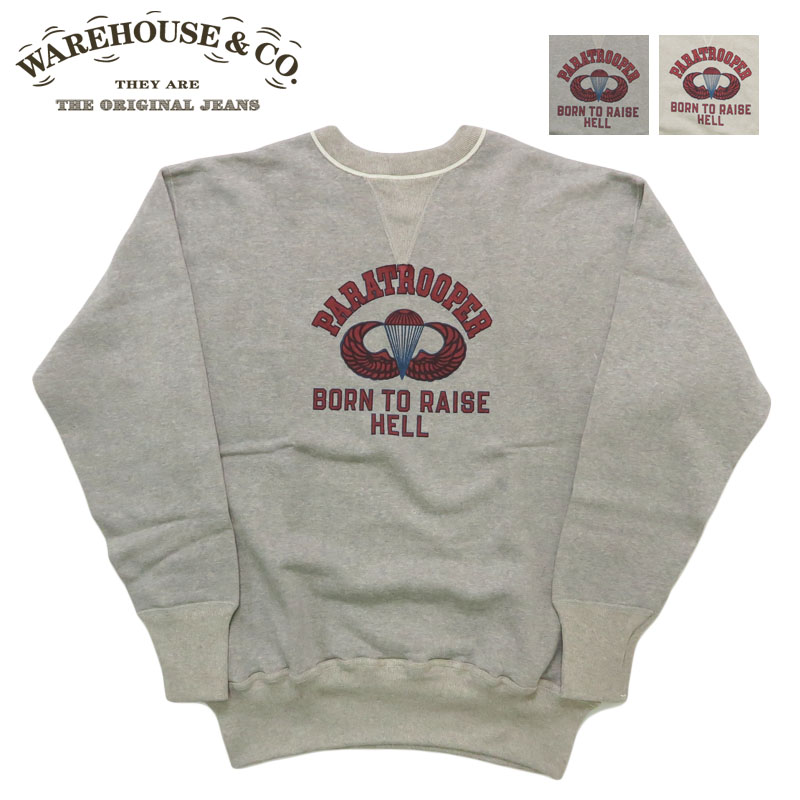 楽天市場】ウェアハウス WAREHOUSE 長袖 クルーネック プリント