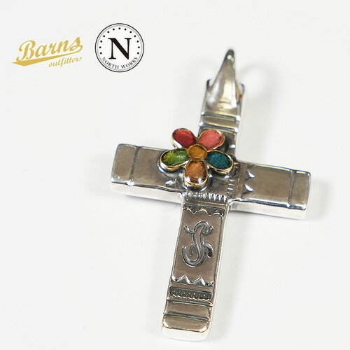 ジョージバーンズ BARNS × 北の方ワークス NORTH WORKS しろがね色900 シャンデリヤとっ始め CROSS FLOWER BR-7014W 【2026年春夏新作】