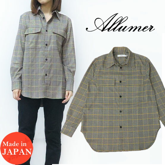 楽天市場】Allumer アリュメール レディース シャツ レギュラー 長袖
