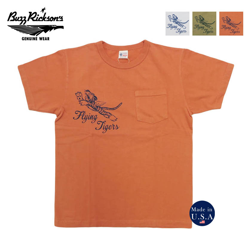 楽天市場】バズリクソンズ BUZZ RICKSON'S 半袖 ポケットTシャツ