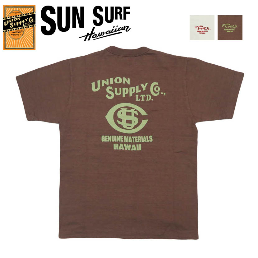 サンサーフ SUN SURF ユニオンサプライ 半袖 スラブヤーンTシャツ UNION SUPPLY LOGO S/S SLUB YARN T-SHIRT US79536【2026年春夏新作】