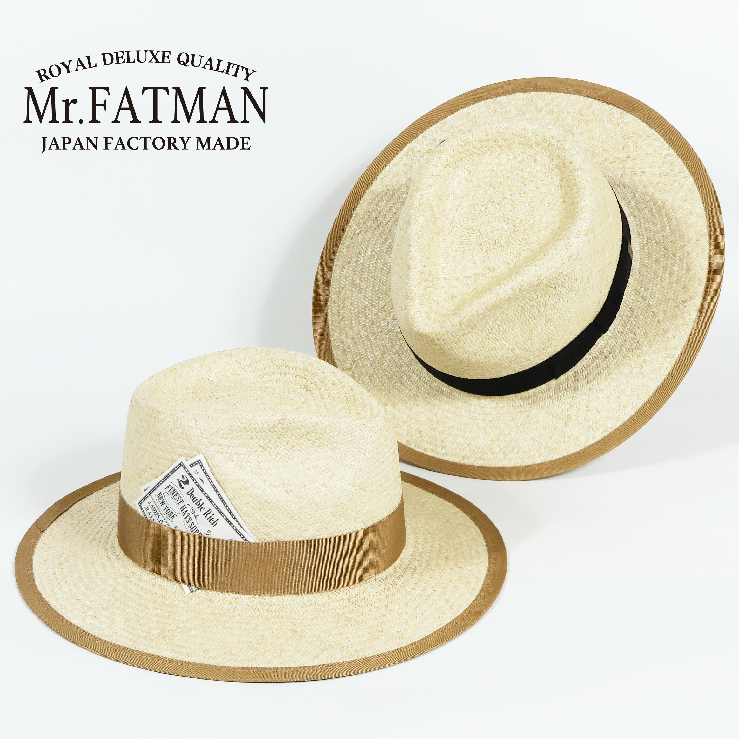 J.J. WILLIAMS By Mr.FATMAN ミスターファットマン ラフィア かぶり笠 TWO DOLLAR FINE RAFFIA 6262001 【2026年春夏新作】