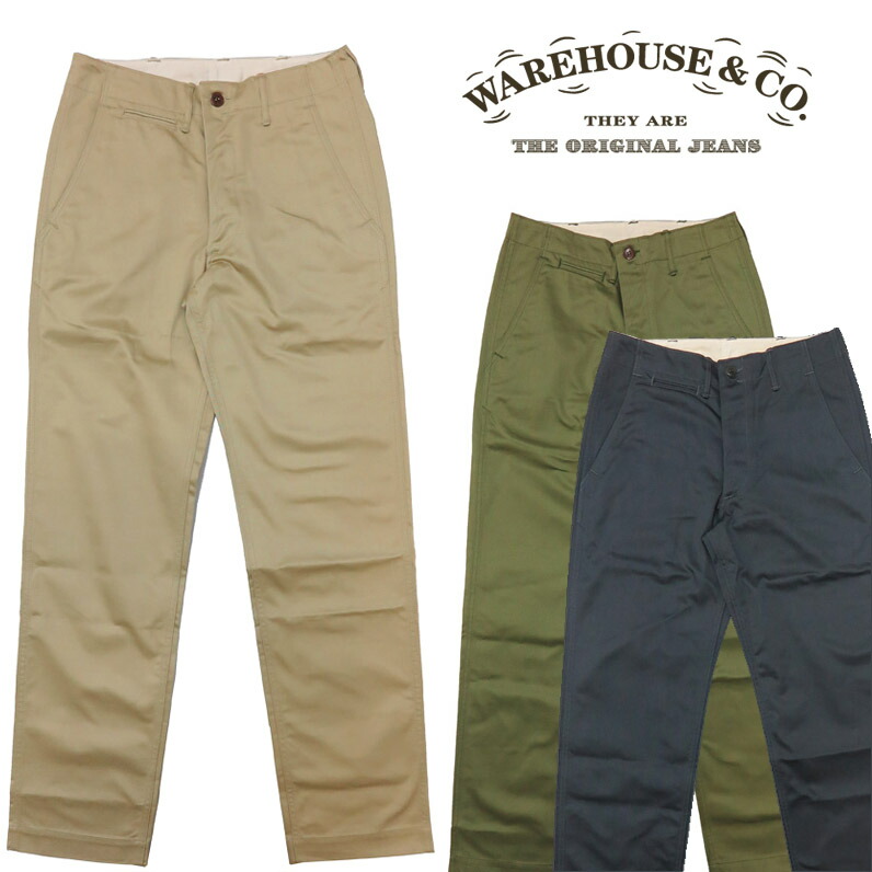 ウェアハウス WAREHOUSE Lot.1082 チノ トラウザーズ チノパン ミリタリー 【2026年春夏新作】 18,216円