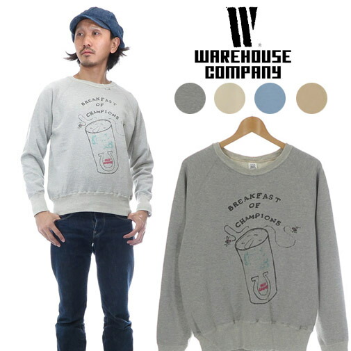 楽天市場】ウェアハウス WAREHOUSE クルーネック スウェット 461 FADED