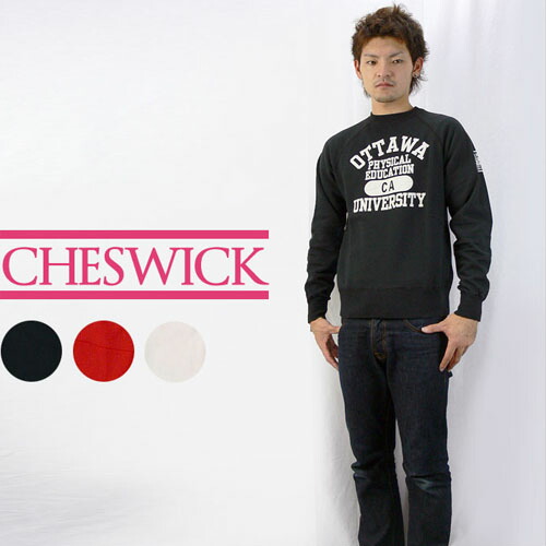 楽天市場】CHESWICK チェスウィック カレッジワッペン ジップアップ