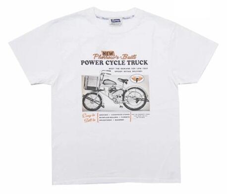 フェローズ PHERROW'S 半袖 Tシャツ プリント POWER CYCLE TRUCK 21S-PT6
