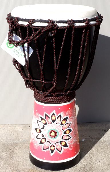 ジャンベ　バリ製　アジアン雑貨 楽天市場】アジアン バリ島 楽器 木彫り ジャンベ【トカゲ柄】 8