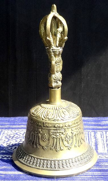 チベタンベル【ガンター】《金剛鈴》～XLサイズ～（チベット仏具）
