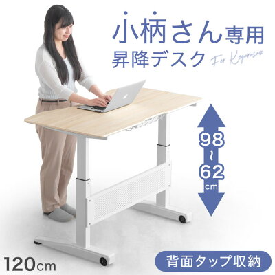 【中古】小柄さん向け　昇降テーブル （ガス圧式 PCデスク ） 45400049_10b.jpg