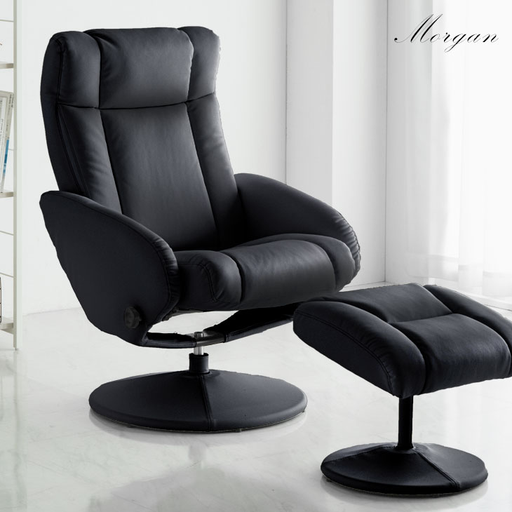 楽天市場】リクライニングチェア オットマン付き ハイバック 回転式