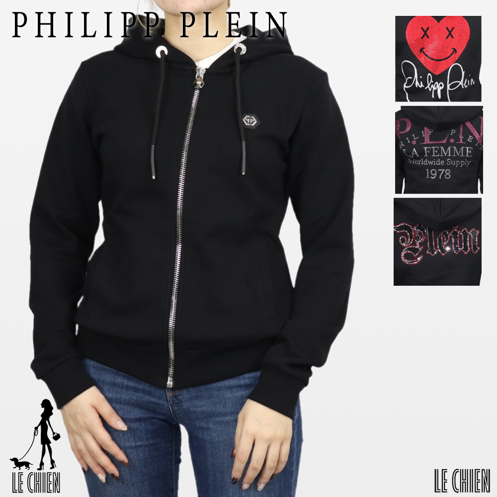 新優美さ 並行輸入品 Philipp Plein フィリッププレイン パーカー フーディー 黒ん坊 レディース 全3品番 ラッピング可 出生一日 奉呈 お祝事 下され物 サプライズ 貰い物 就職祝い 進級祝い 椿堂の日 こどもの日 レディース流行り物 レディーストップス