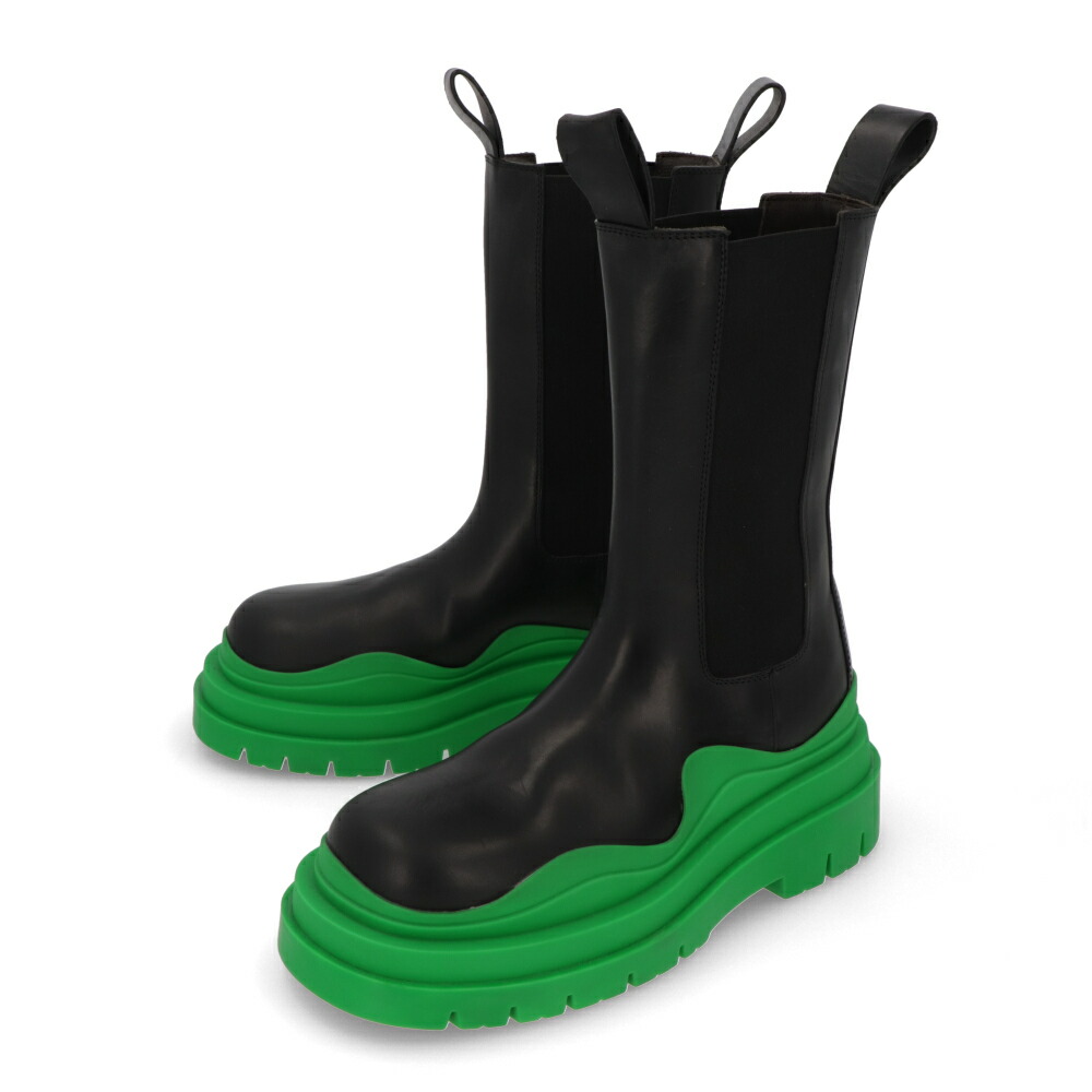 極美品　 ボッテガヴェネタ　ロングブーツ　厚底　レザー　ブラック　約23.0cm 極美品 ボッテガヴェネタロングブーツ厚底レザーブラック約23.0cm