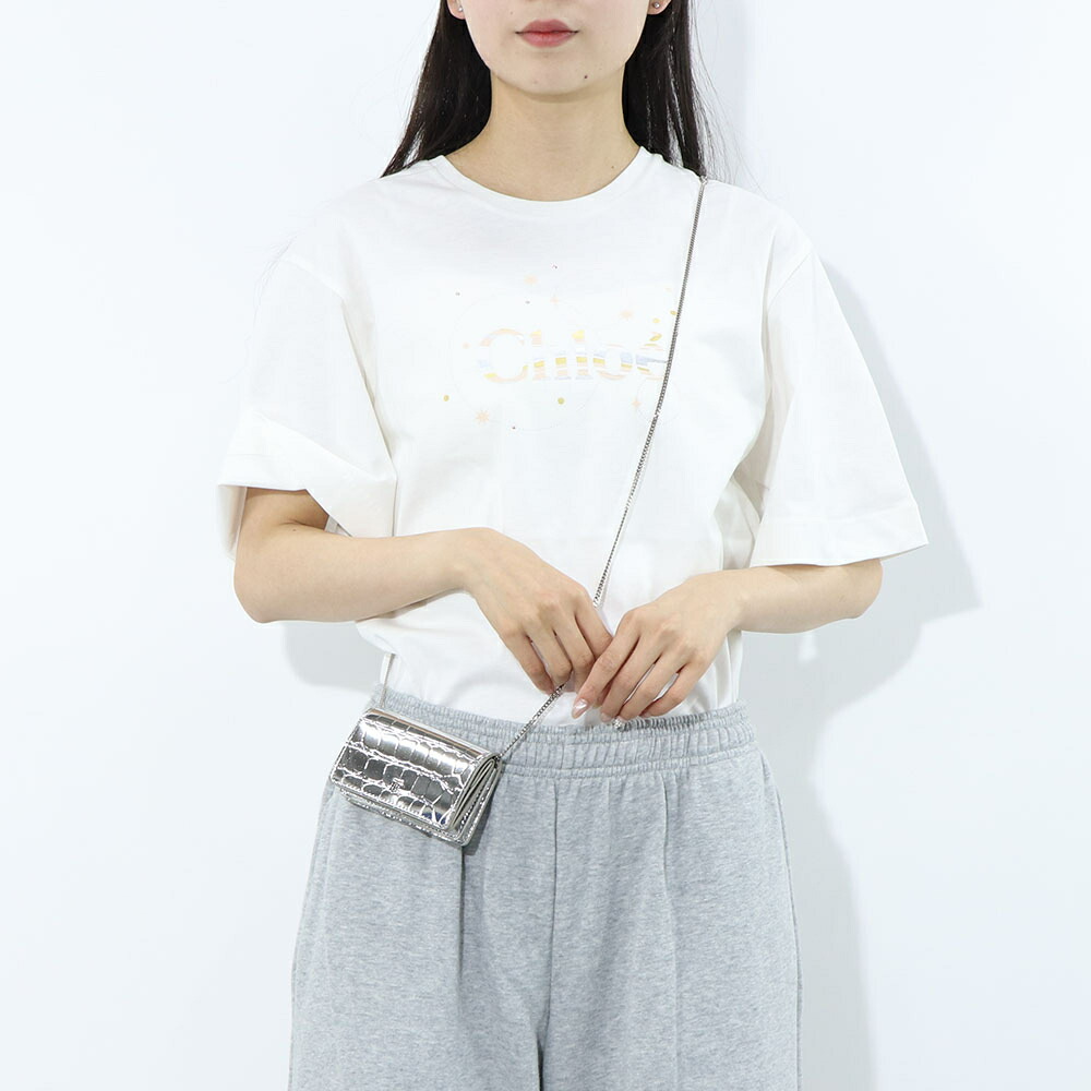 新品タグ付　定価約6万　Chloe クロエ　ROY 馬刺繍　Tシャツ　ホワイト SEE BY CHLOE (シーバイ クロエ) 袖刺繍フリル クルーネック T