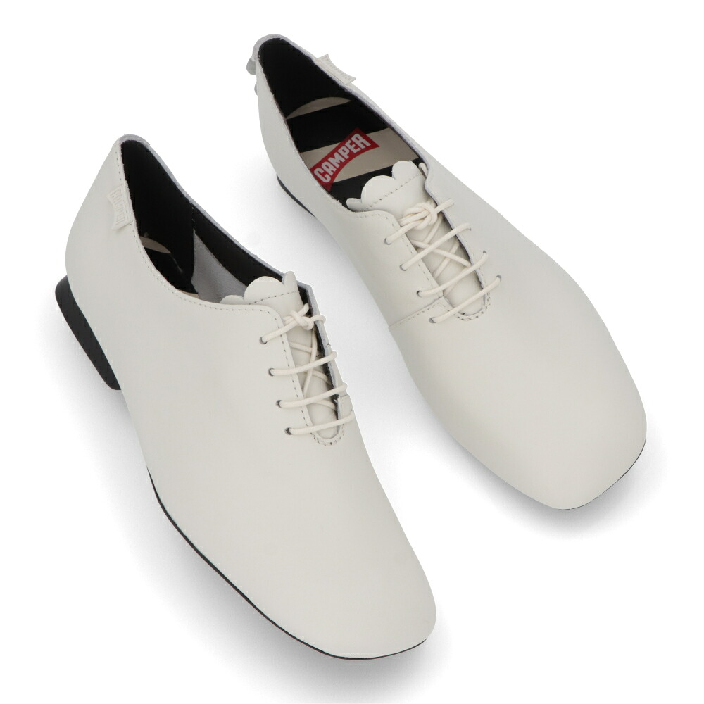 【新品】カンペール CAMPER シューズ レザーシューズ レディース Casi Myra ホワイト レザー カシマイラ フラットシューズ シンプル K201484